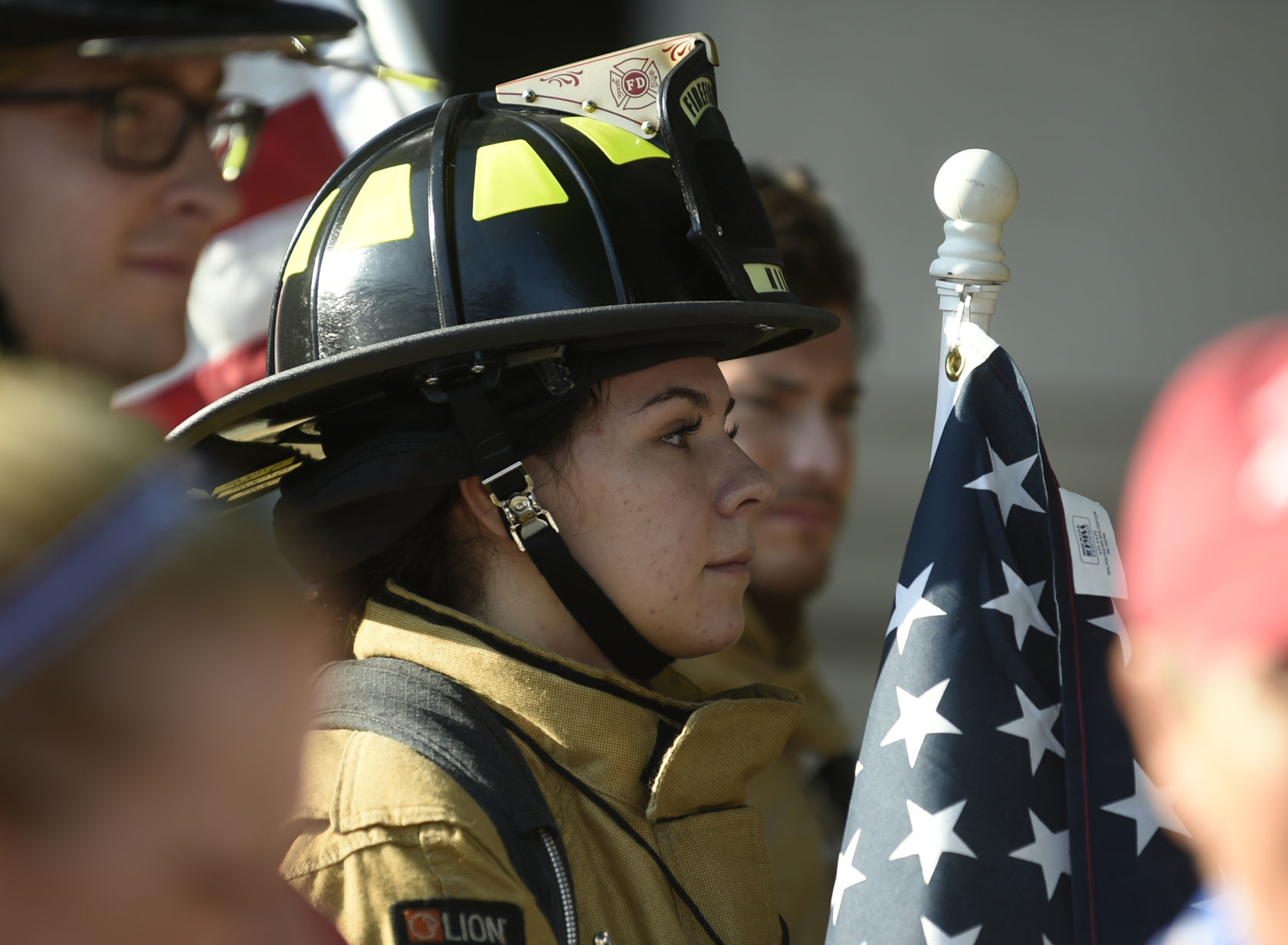 Firefighter Emily Hill of the Purcellville Fire Company in Loudoun County